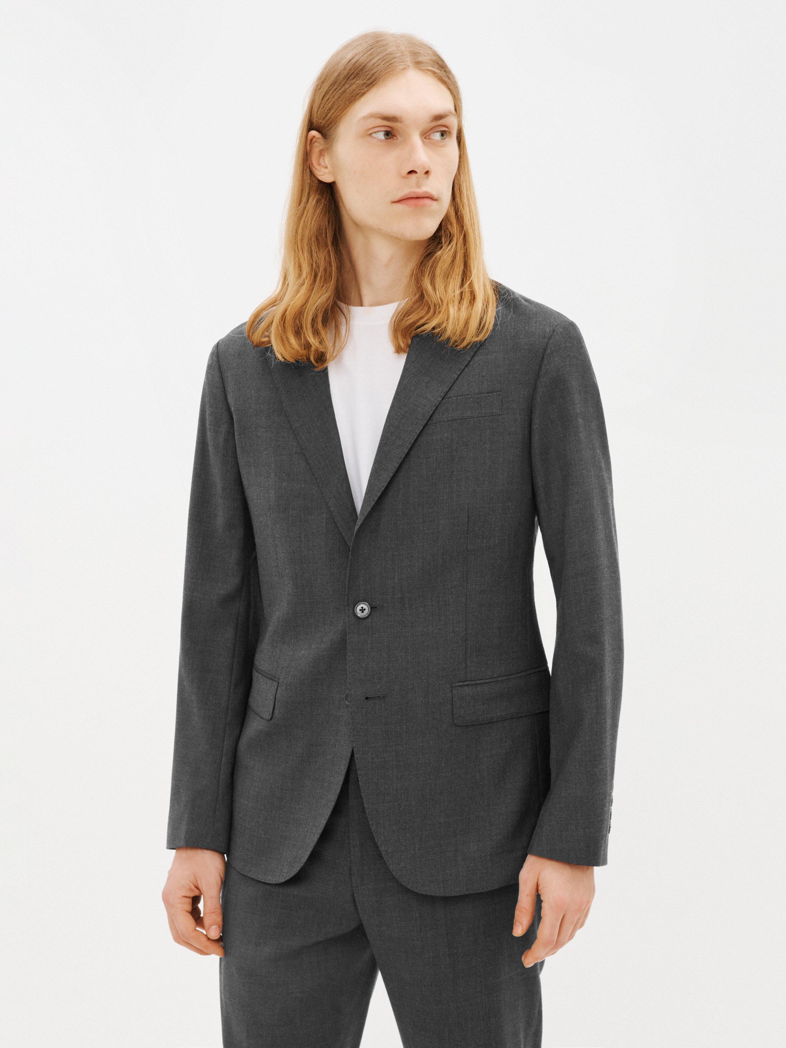 Polo Ralph Lauren Tailored Wool Blazer Charcoal