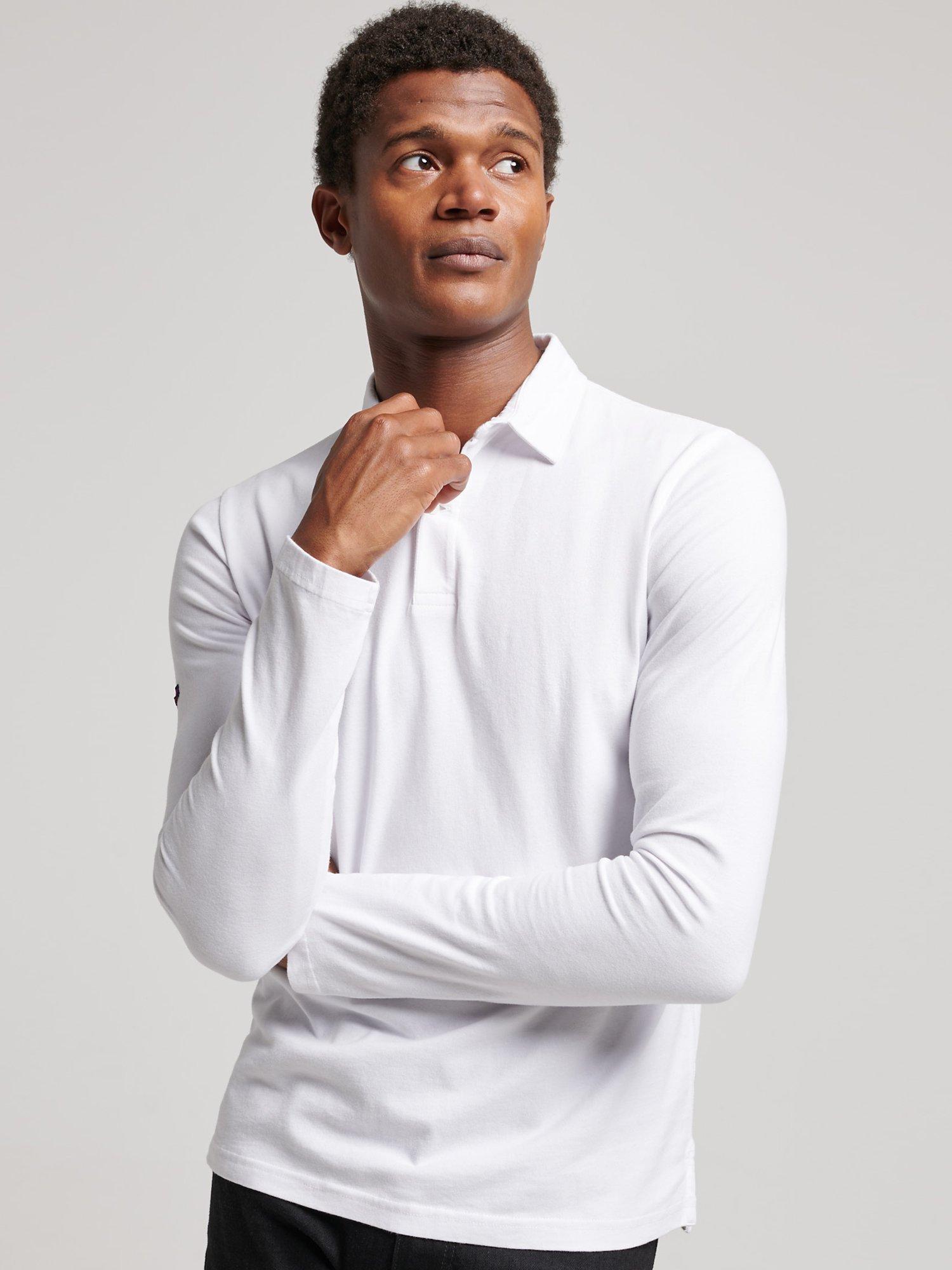 Superdry Long Sleeve Jersey Polo Shirt