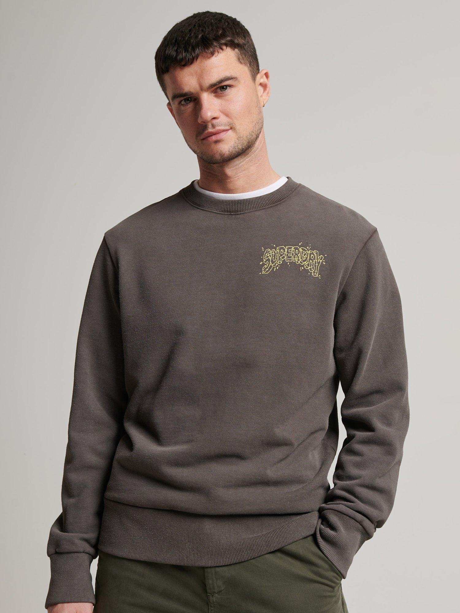 Superdry Creatures Crew Sweatshirt, Vintage Black
