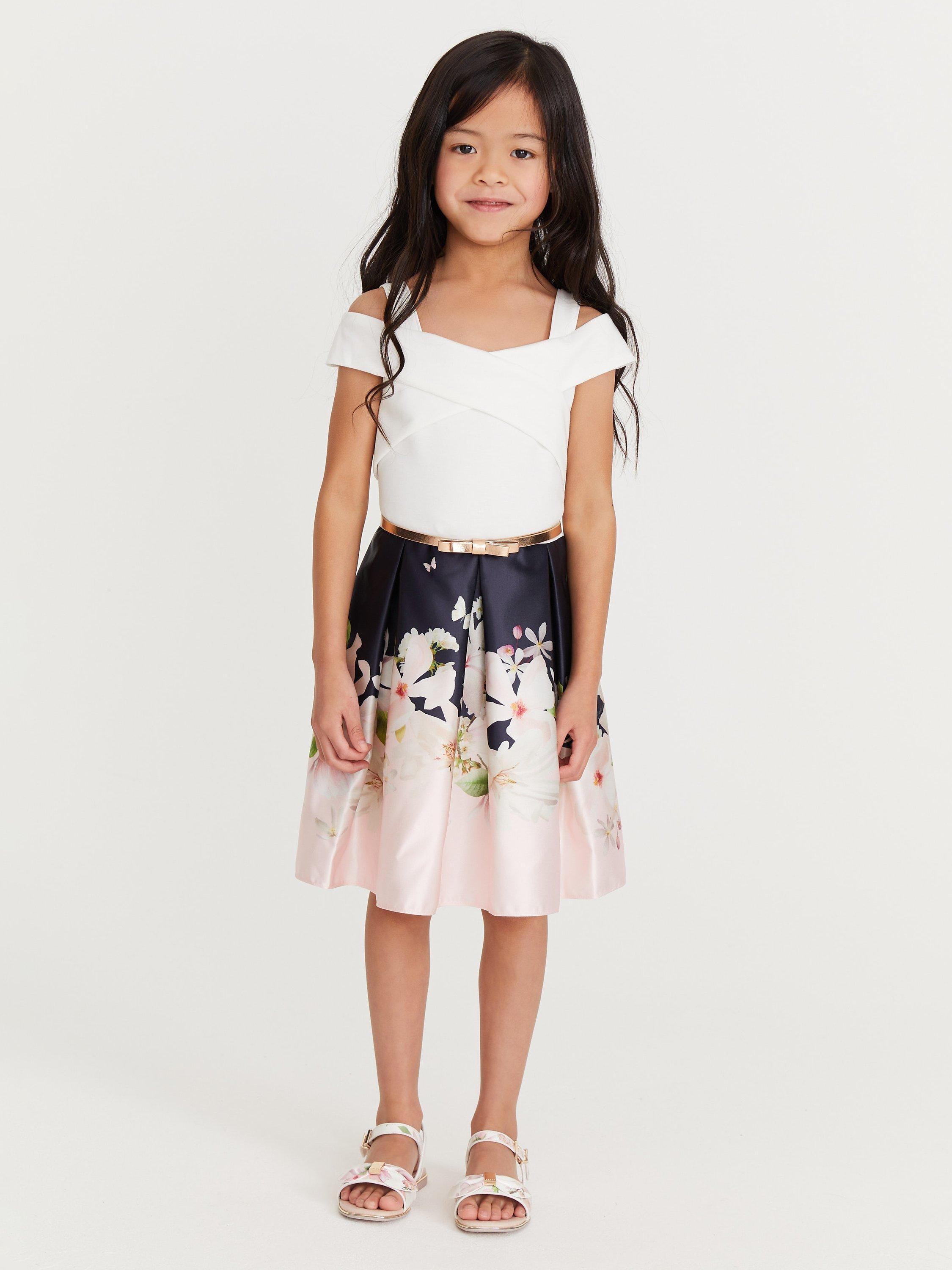 Ted Baker Kids' Floral Mockable Dress, Multi