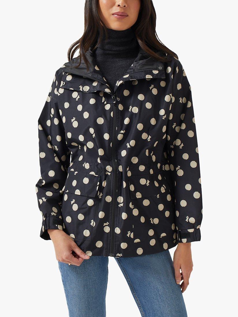 Radley Scatter Spot Pac a Mac Jacket, Black