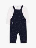 John Lewis Baby Long Sleeve Tee & Star Print Dungaree Set