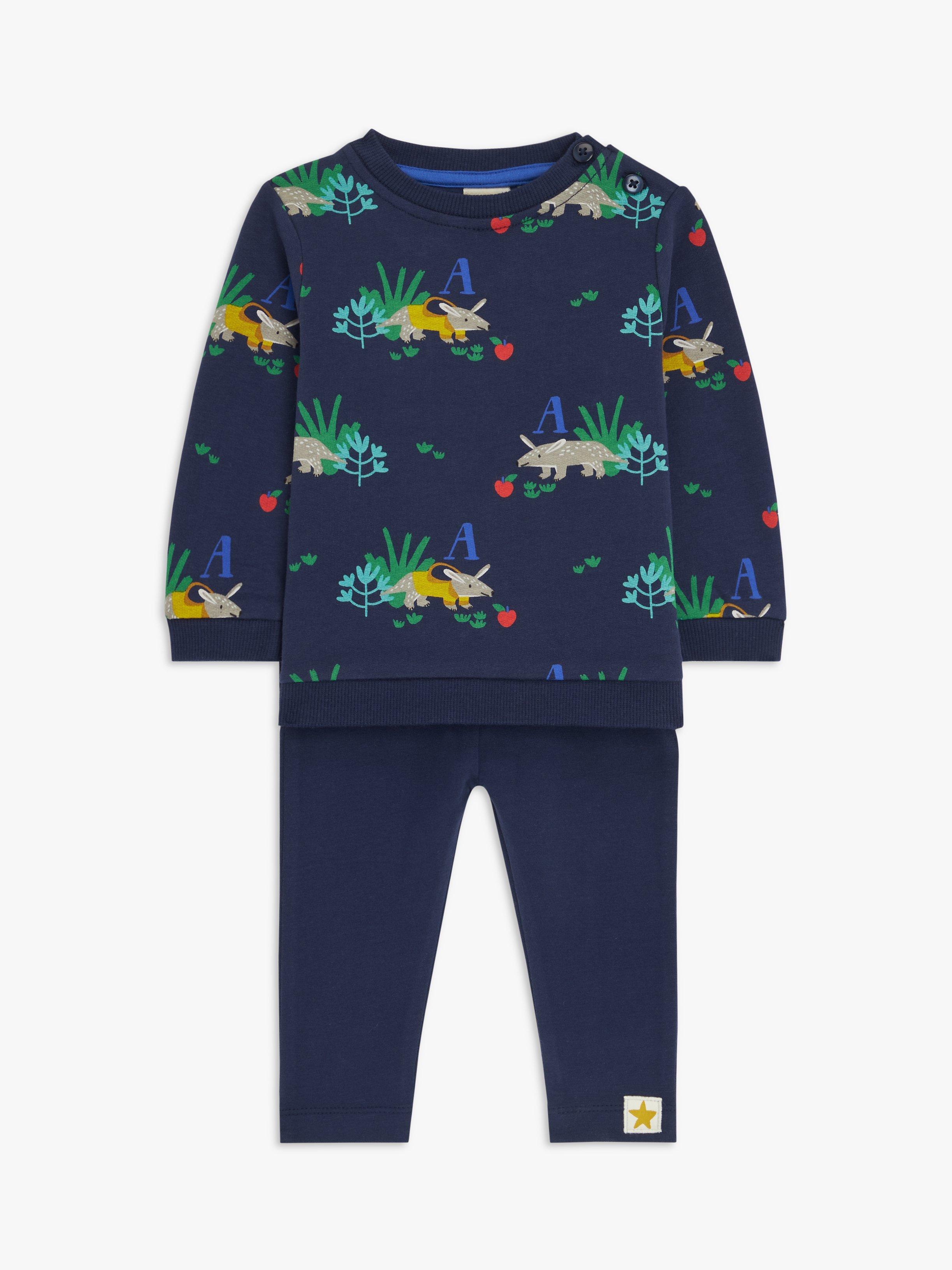 John Lewis Baby Anteater Sweatshirt & Leggings Set, Multi