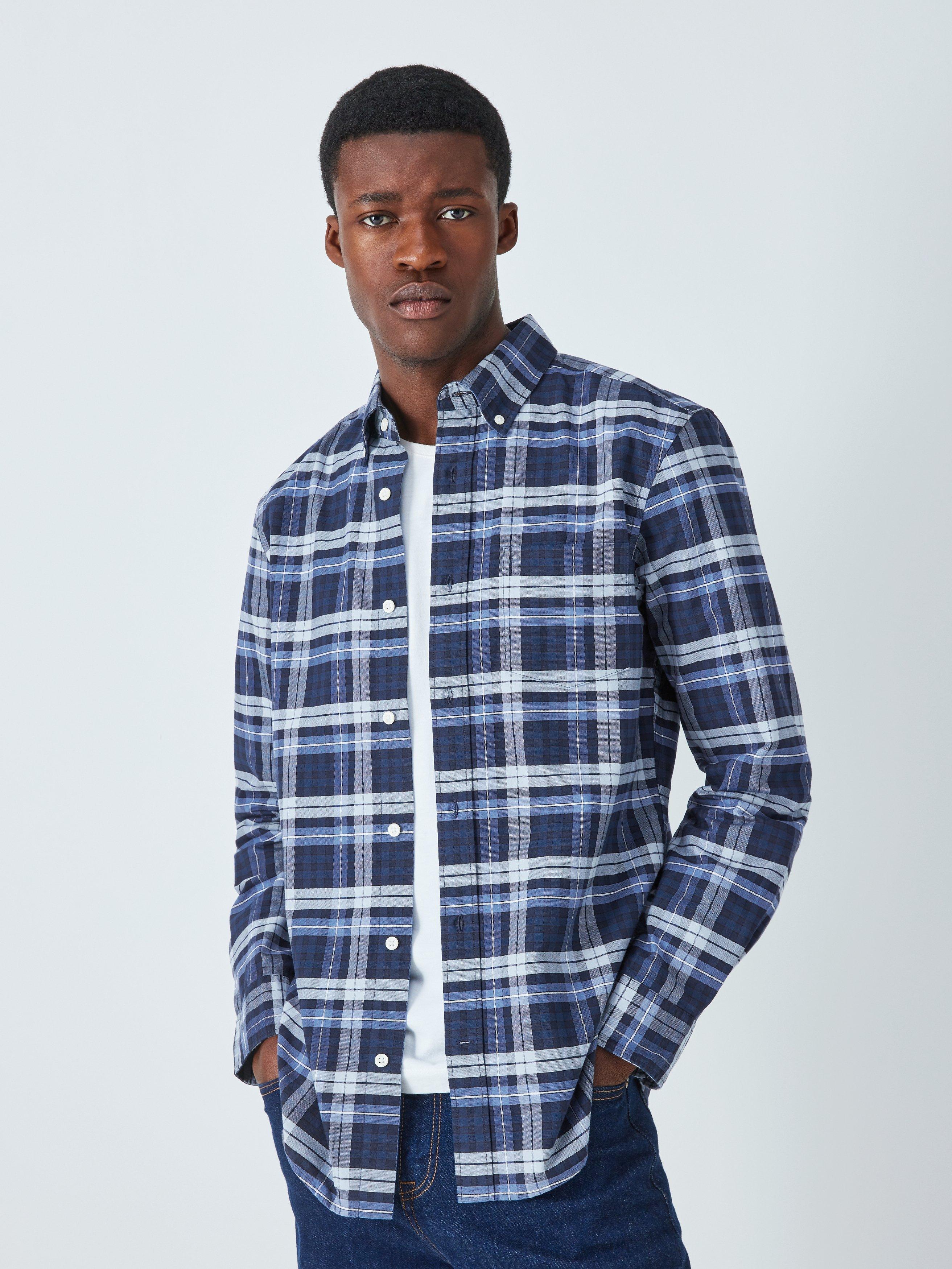 John Lewis Regular Fit Oxford Tartan Long Sleeve Shirt