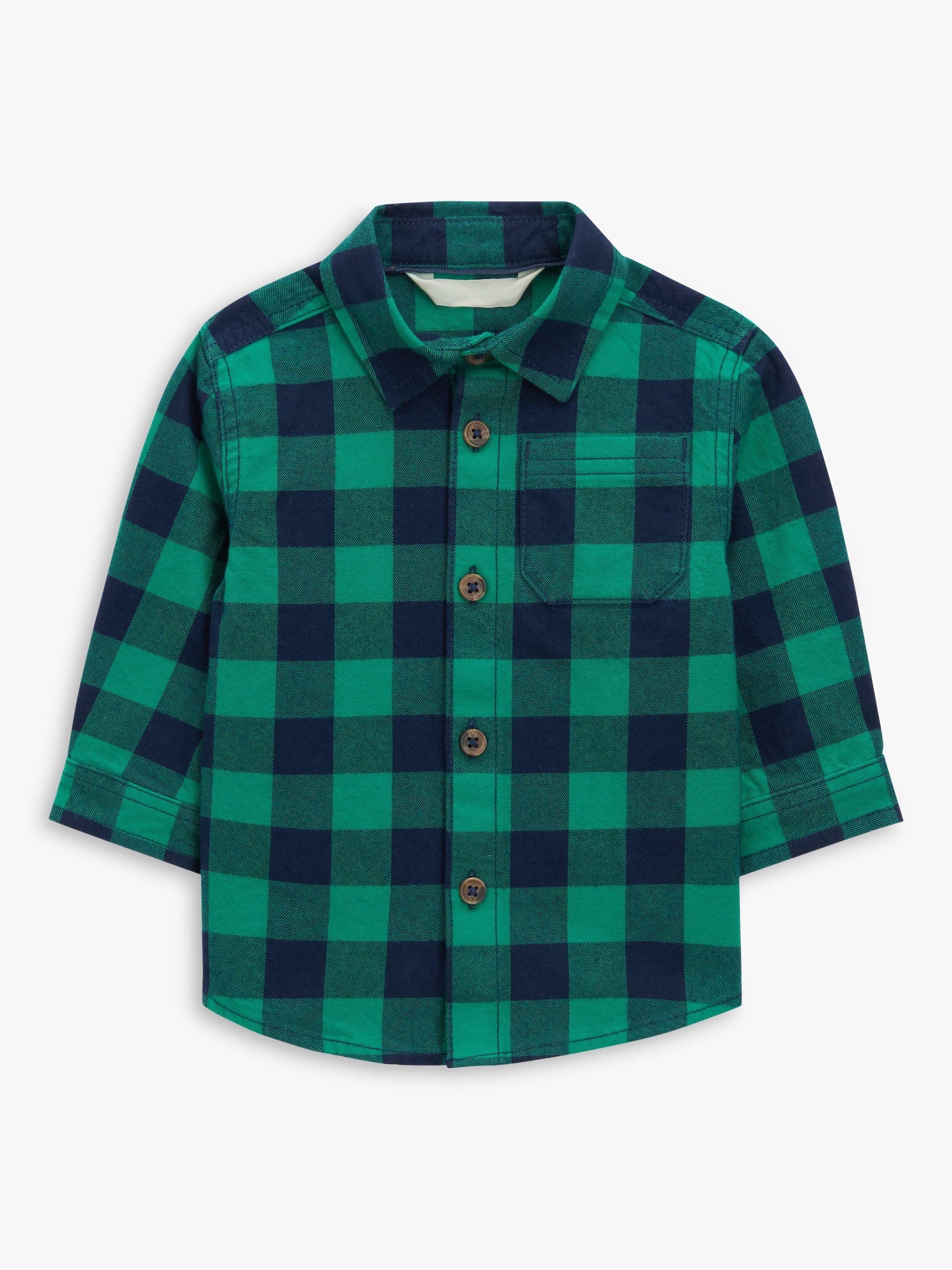 John Lewis Baby Brushed Check Shirt, Multi