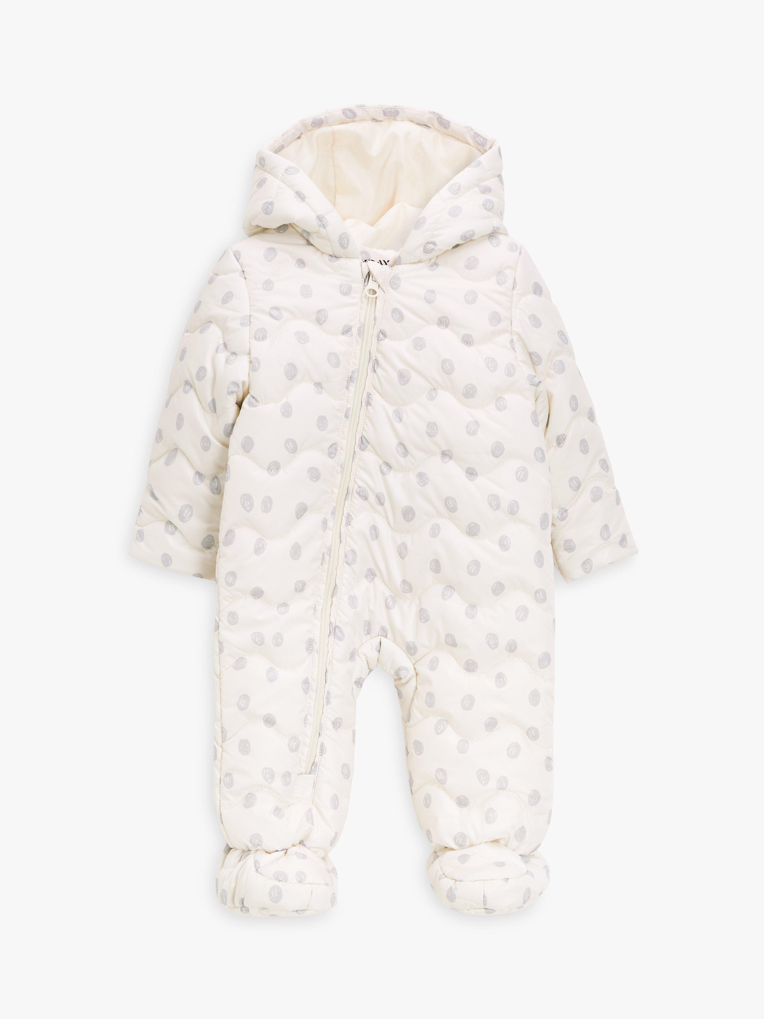 John Lewis ANYDAY Baby Spot Snowsuit, Multi