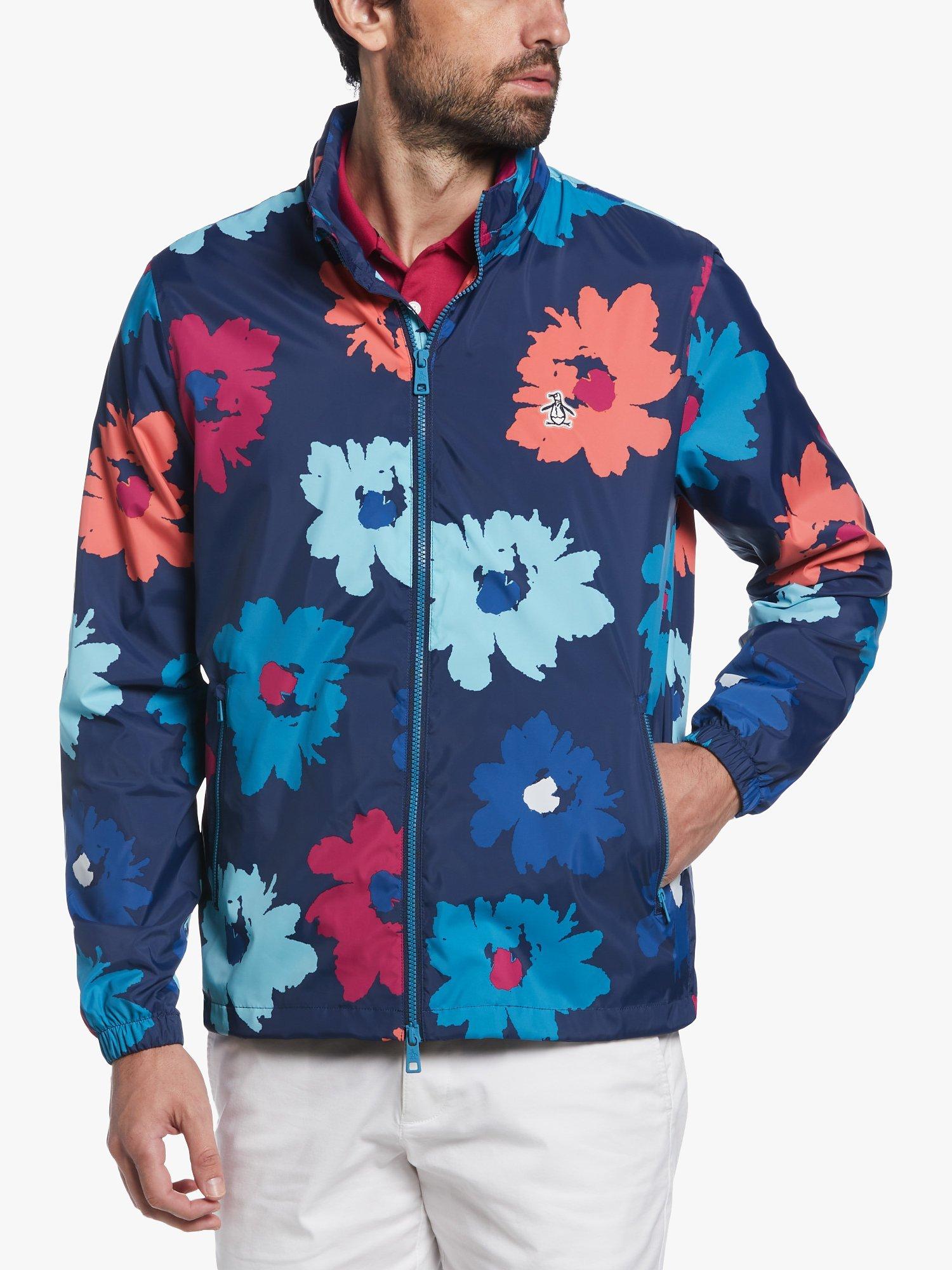 Original Penguin Floral Print Jacket, 411 Dress Blues
