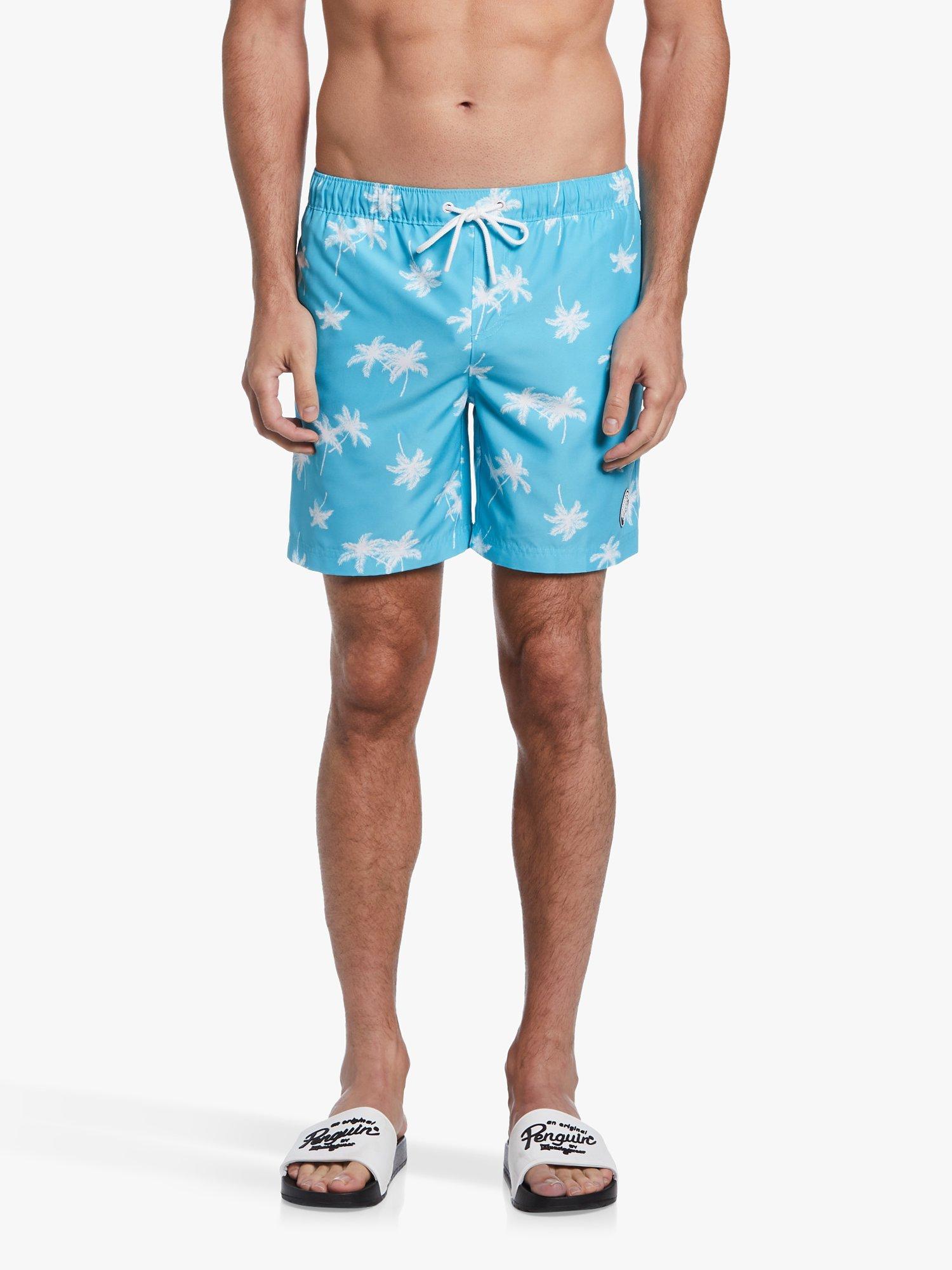 Penguin print swim trunks on sale