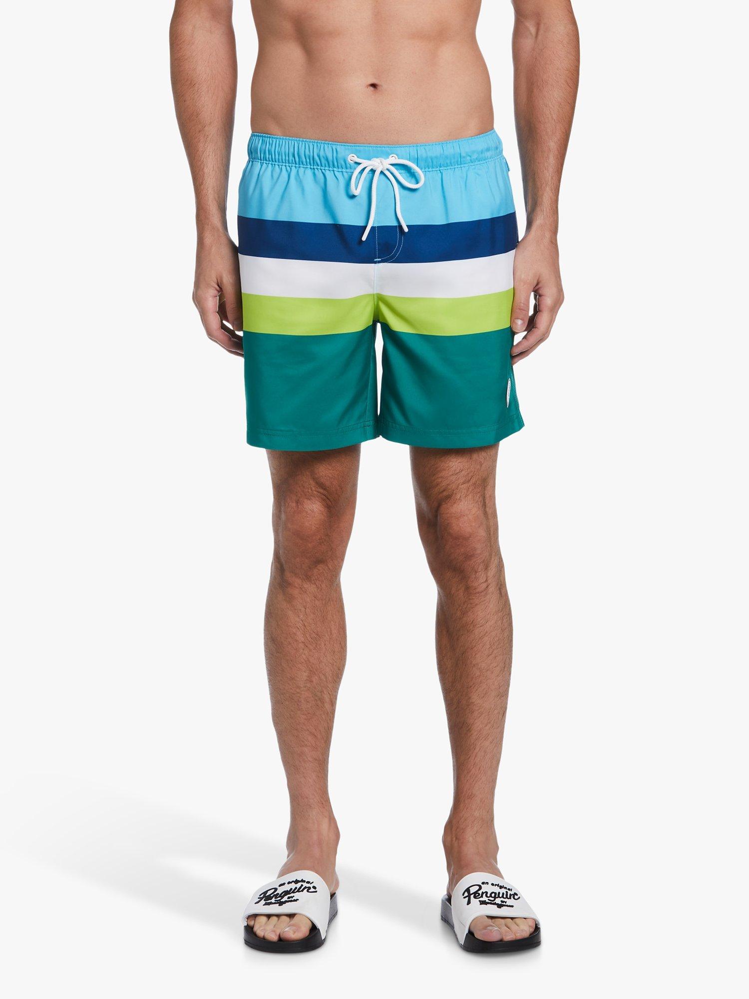 Original Penguin Multi Stripe Swim Shorts, 311 Shady Glade