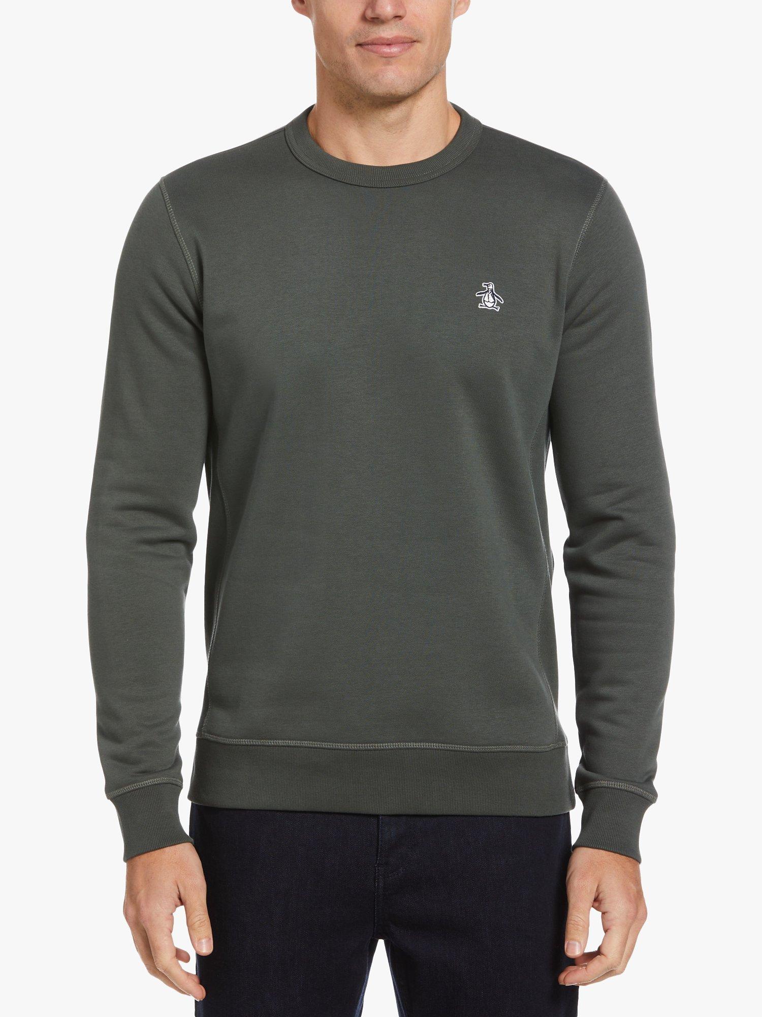 Original Penguin Sticker Pete Crew Neck Sweatshirt, 051 Urban Chic