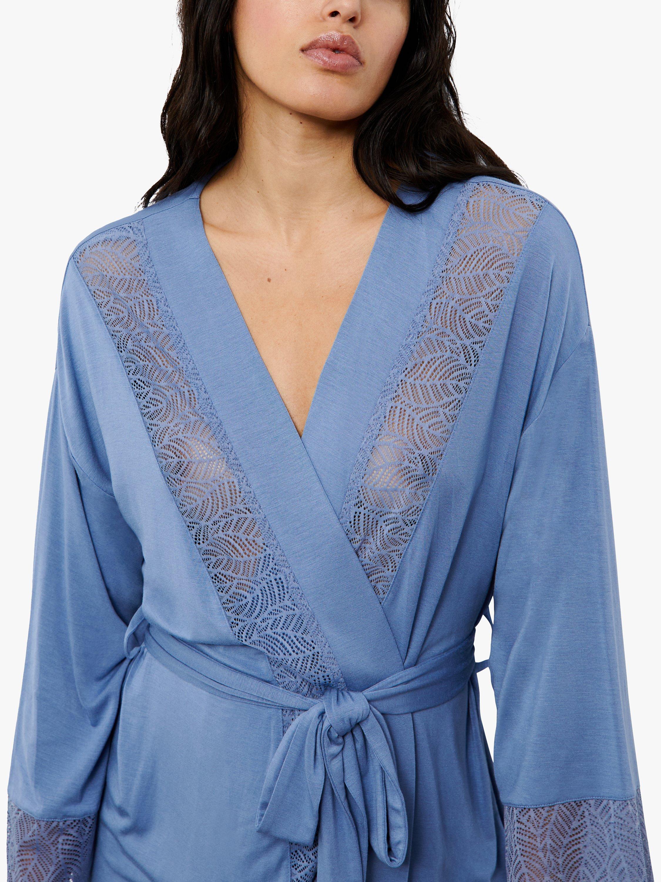 Femilet Jazz Kimono Robe, Blue Mist