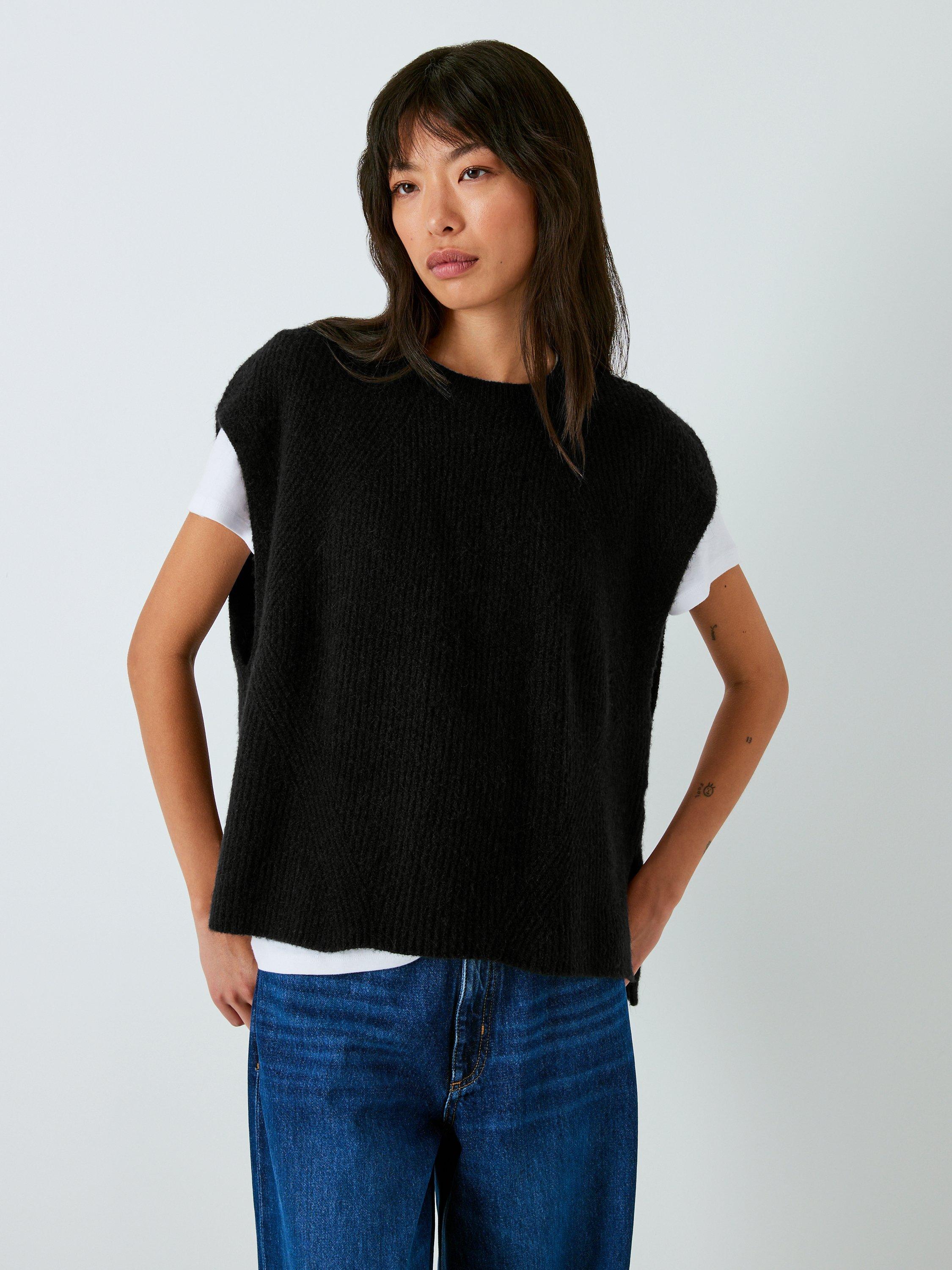 AND/OR Ulla Rib Sleeveless Jumper, Black
