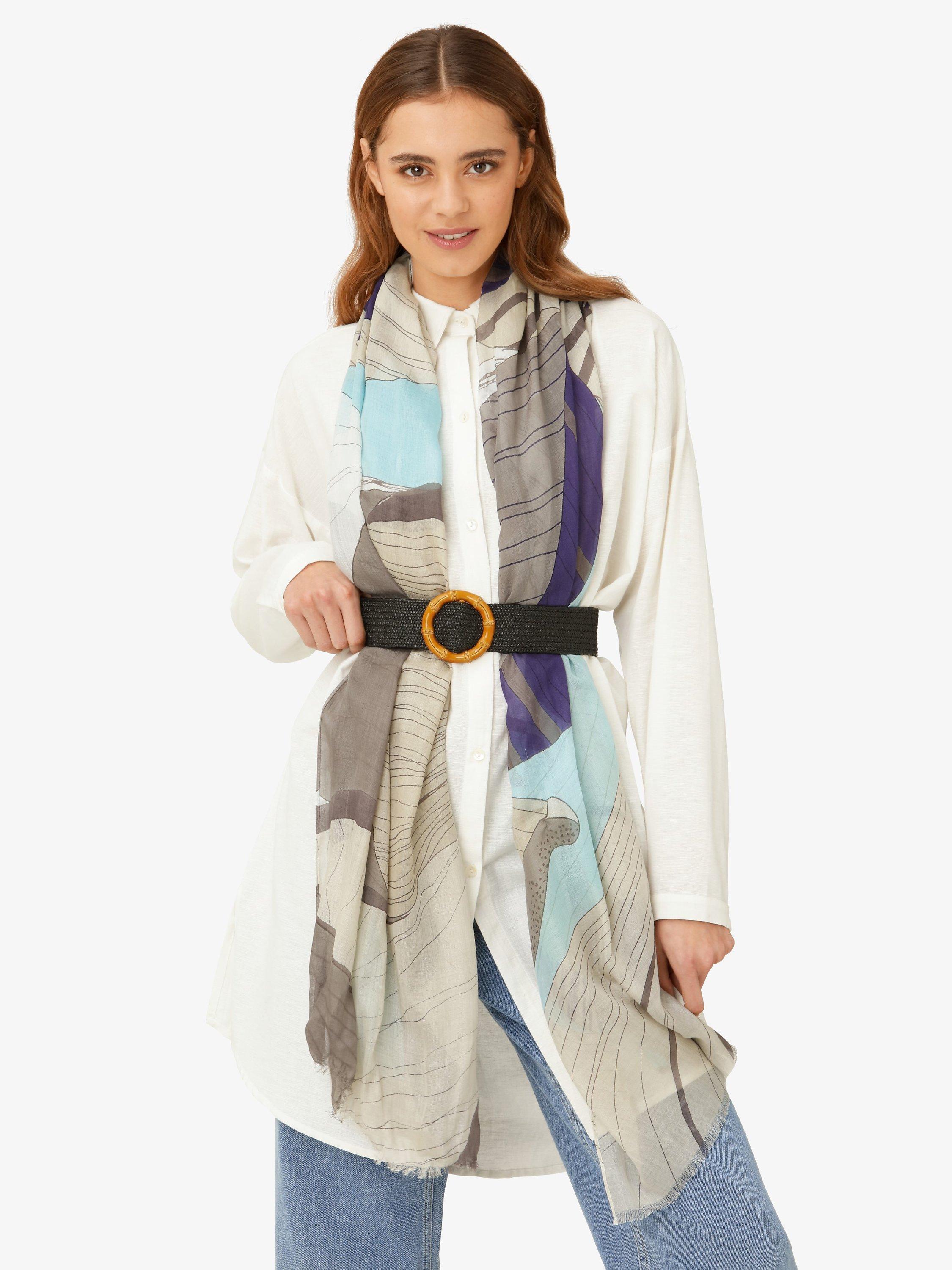 Unmade Copenhagen Lilah Abstract Floral Scarf