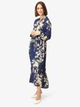 Noa Noa Philippa Floral Shirt Dress, Blue/Beige