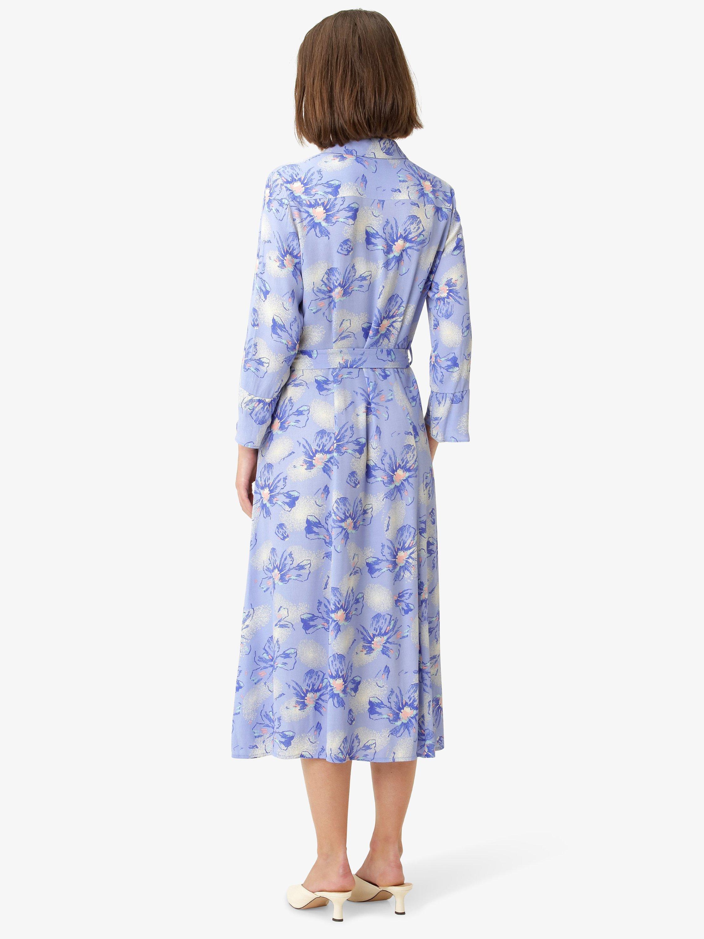 Product image 2 of 5, which shows Noa Noa Liva Floral Print Midi Dress, Blue/Rose, 6