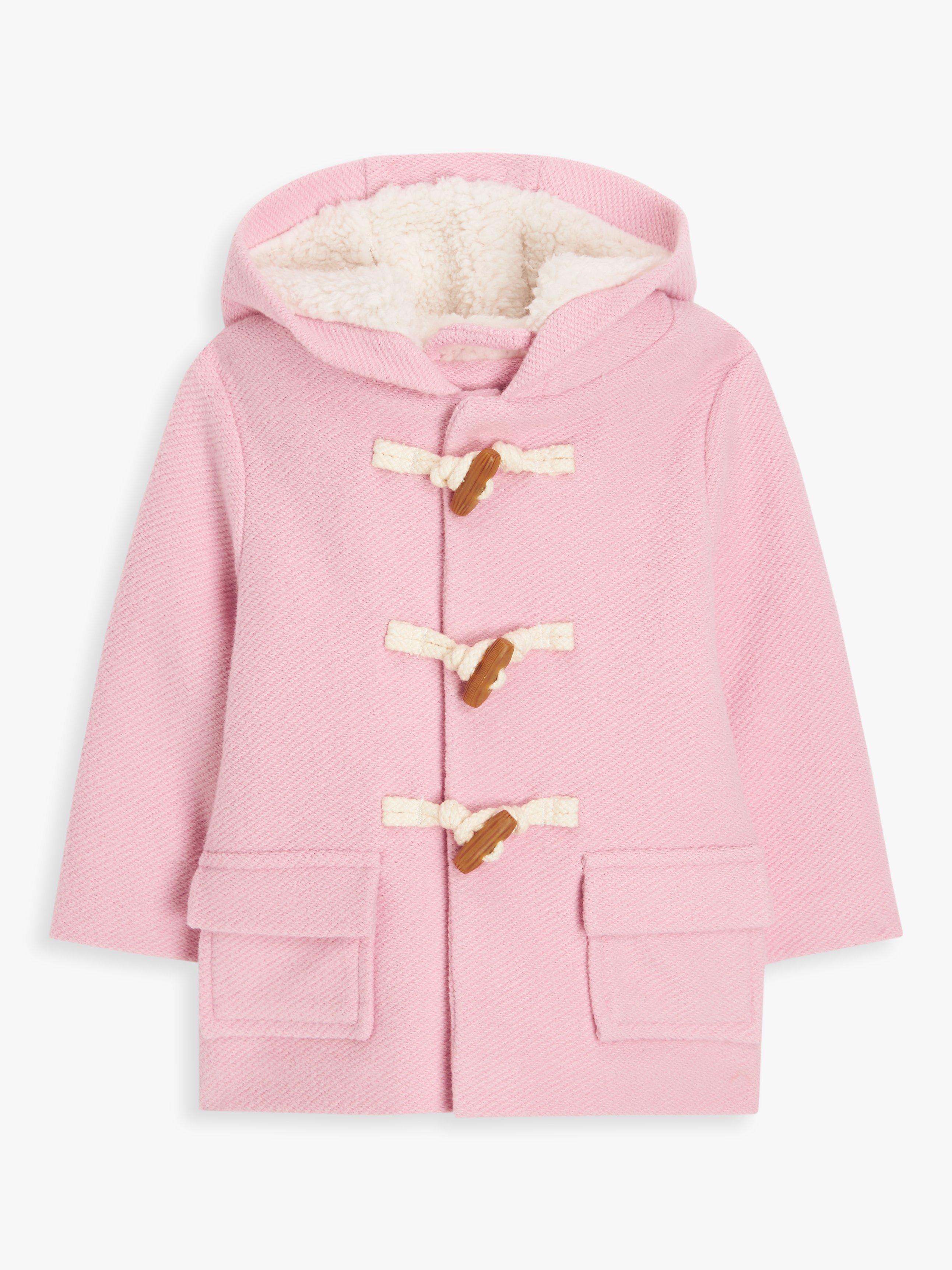 John Lewis Baby Duffle Coat, Pink