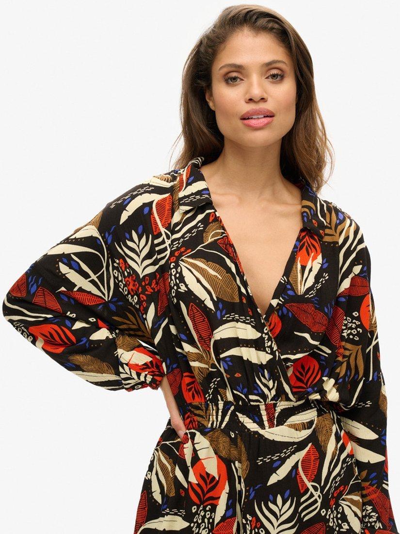 Product image 6 of 7, which shows Superdry Vintage Beach Playsuit, I See You Print, 6