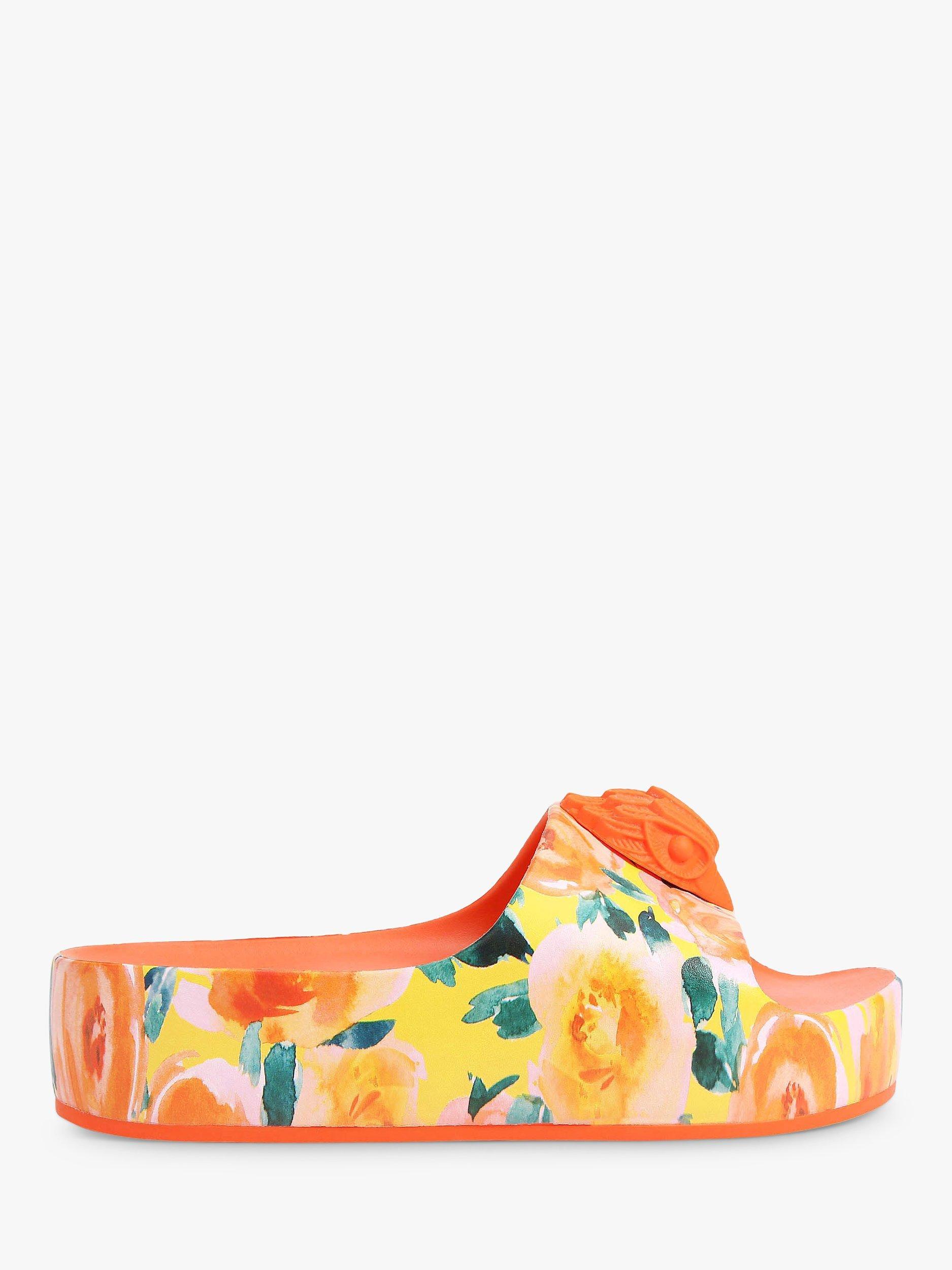 Kurt Geiger London Eagle Floral Chunky Sliders, Multi