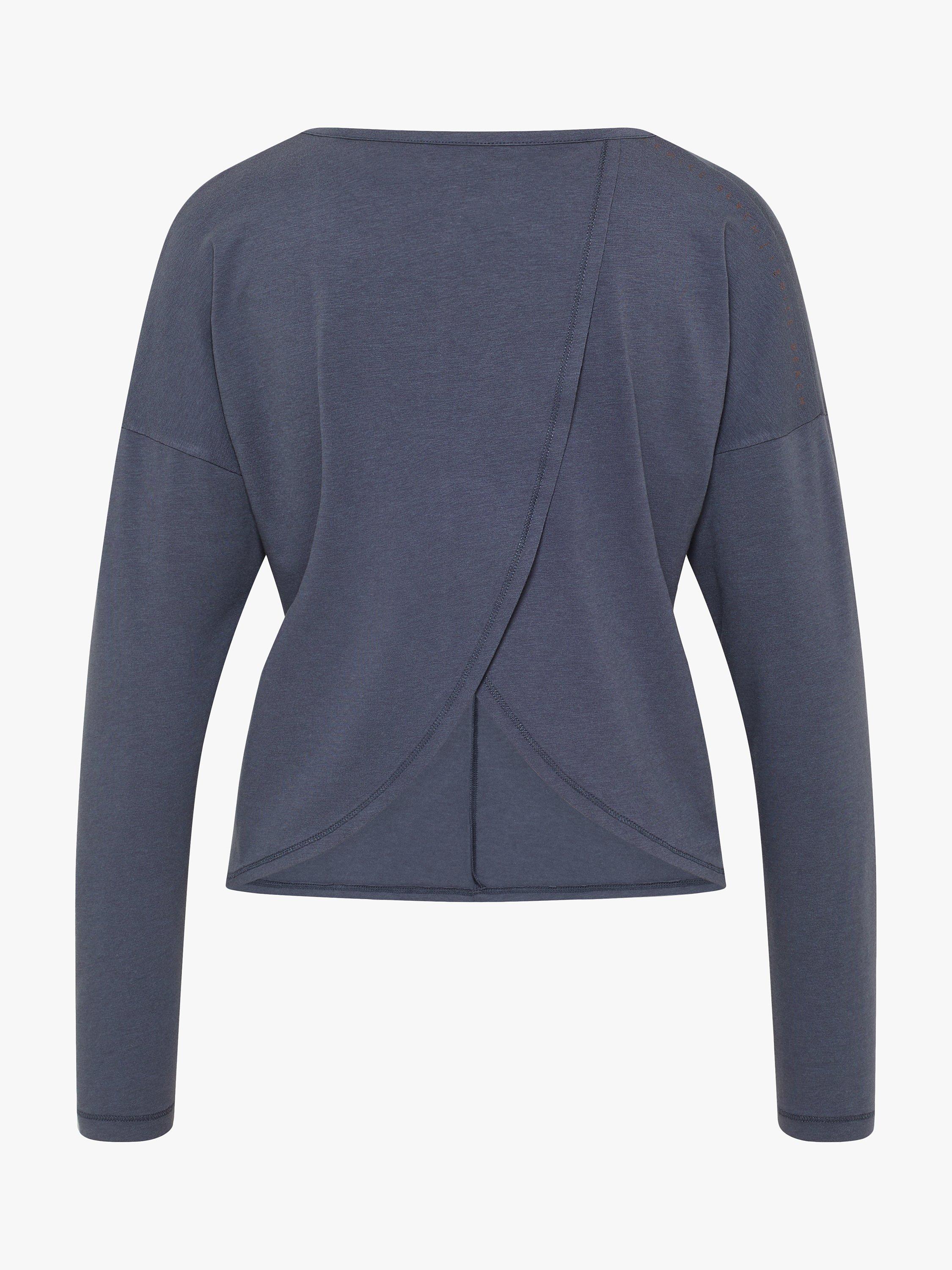 Product image 5 of 7, which shows Venice Beach Ila Cross Back Sports Sweatshirt, Blue Smoke, XL
