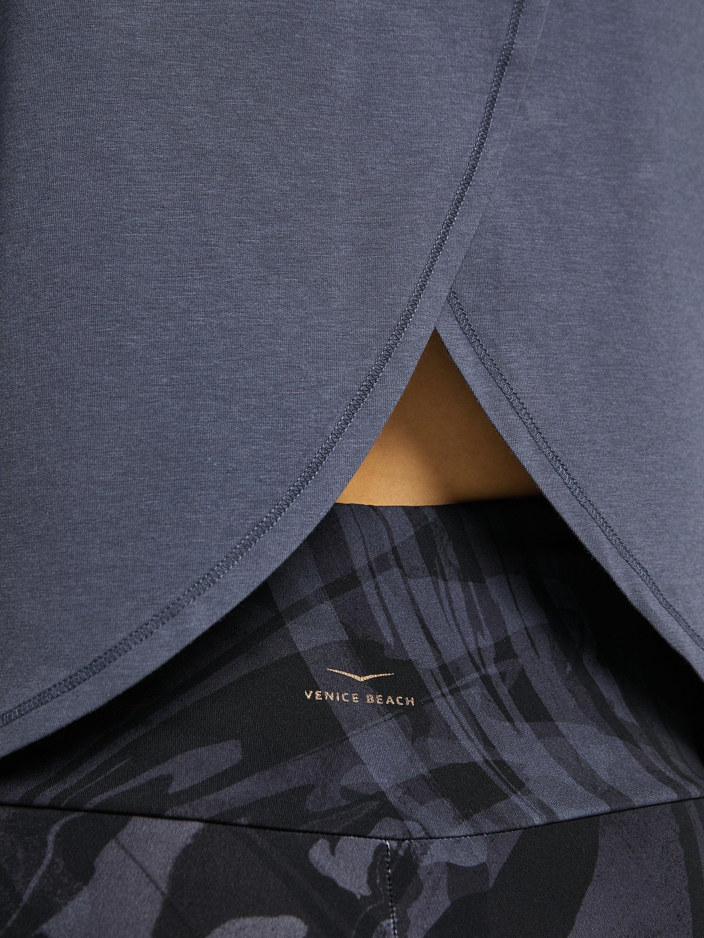 Product image 6 of 7, which shows Venice Beach Ila Cross Back Sports Sweatshirt, Blue Smoke, XL