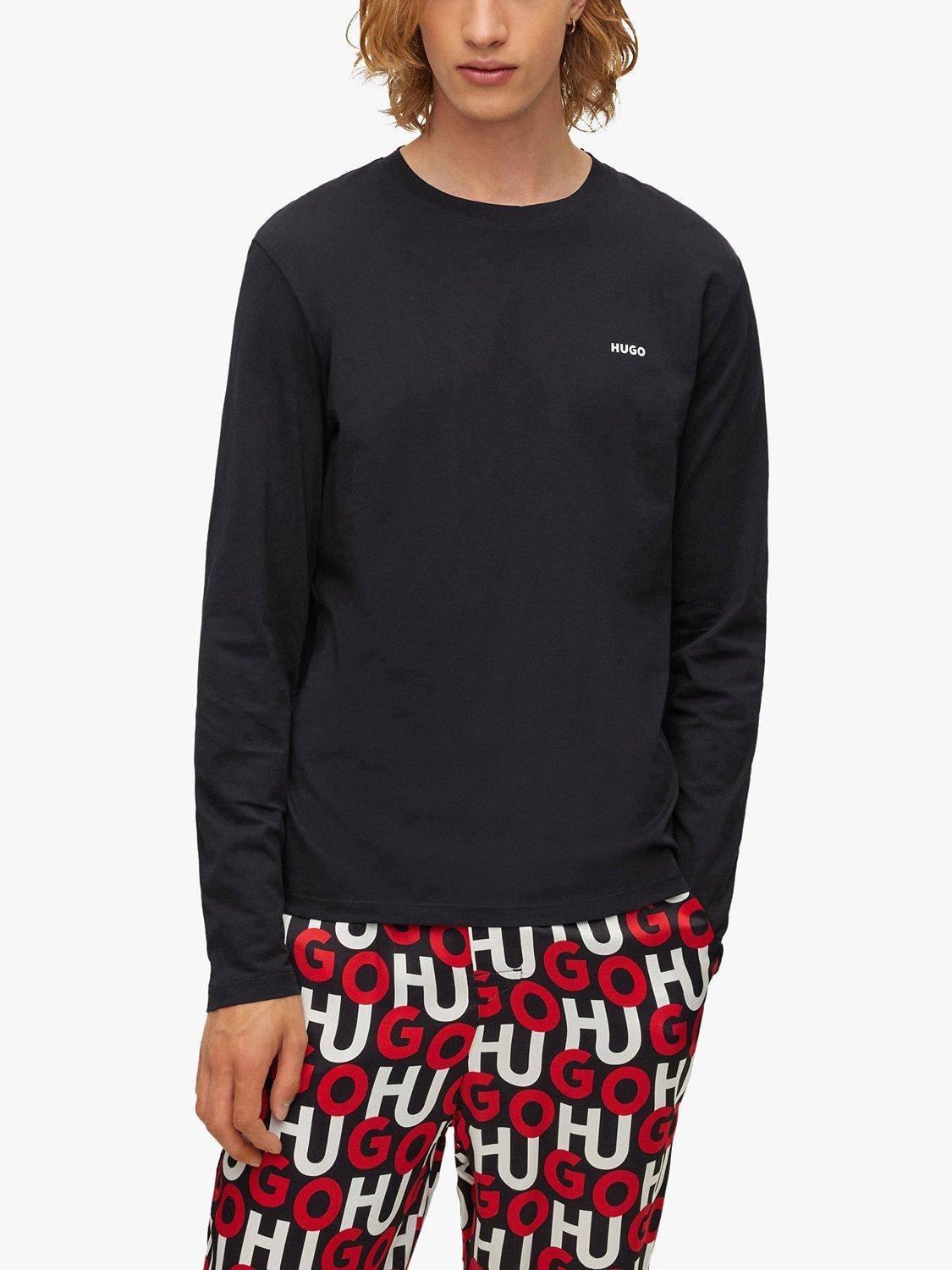 HUGO Derol Long Sleeve T-Shirt, Black