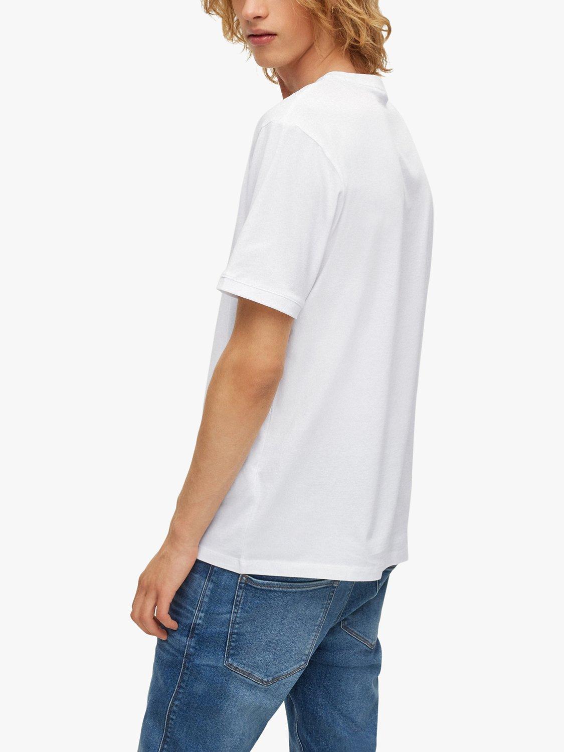 Product image 2 of 5, which shows HUGO Diragolino Logo T-Shirt, White, XS