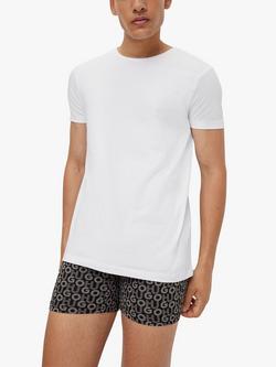 HUGO Slim Fit T-Shirt, Pack of 2, White/Black