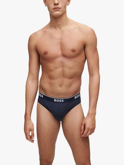 BOSS Stretch Stretch Power Briefs, Pack of 3 - view 2, Open Blue