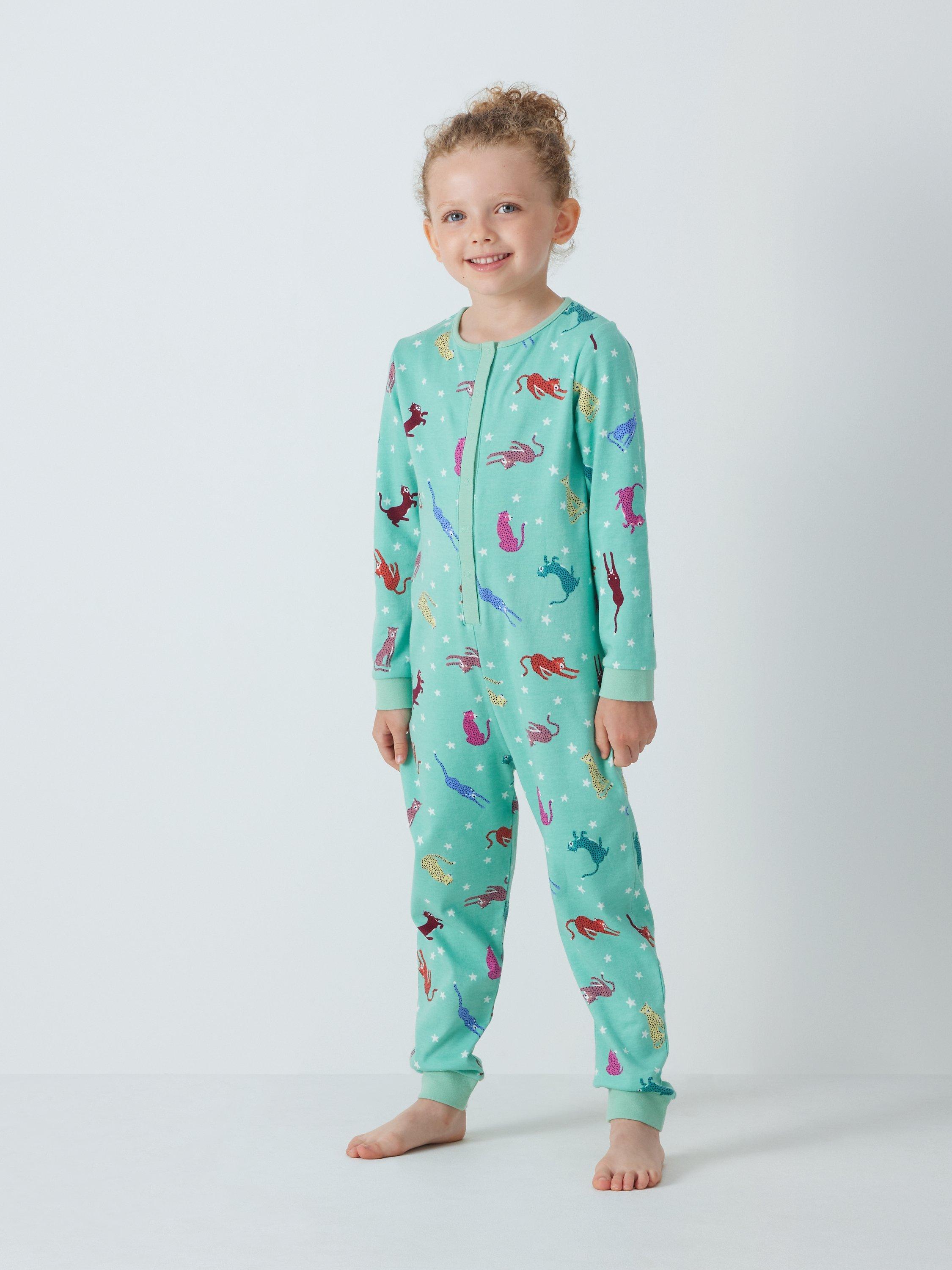John Lewis Kids' Cheetah Onesie, Multi