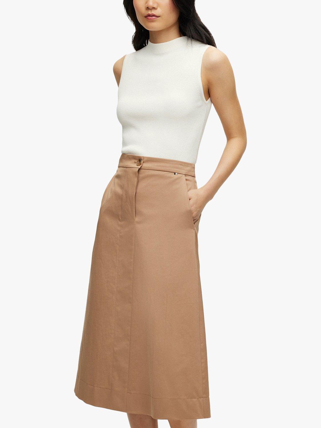 BOSS Feskies Sleeveless Ribbed Top, White