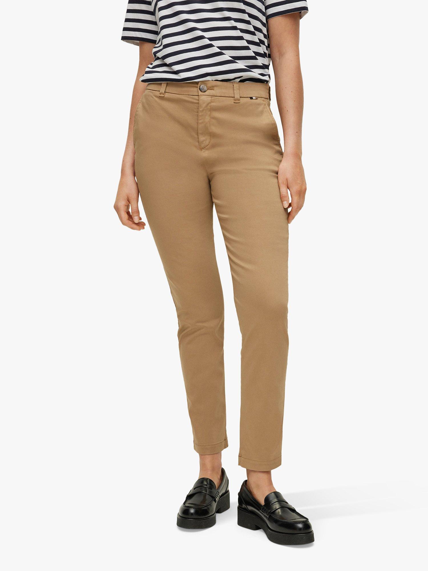 HUGO BOSS Tachini2 Tailored Chinos, Medium Beige