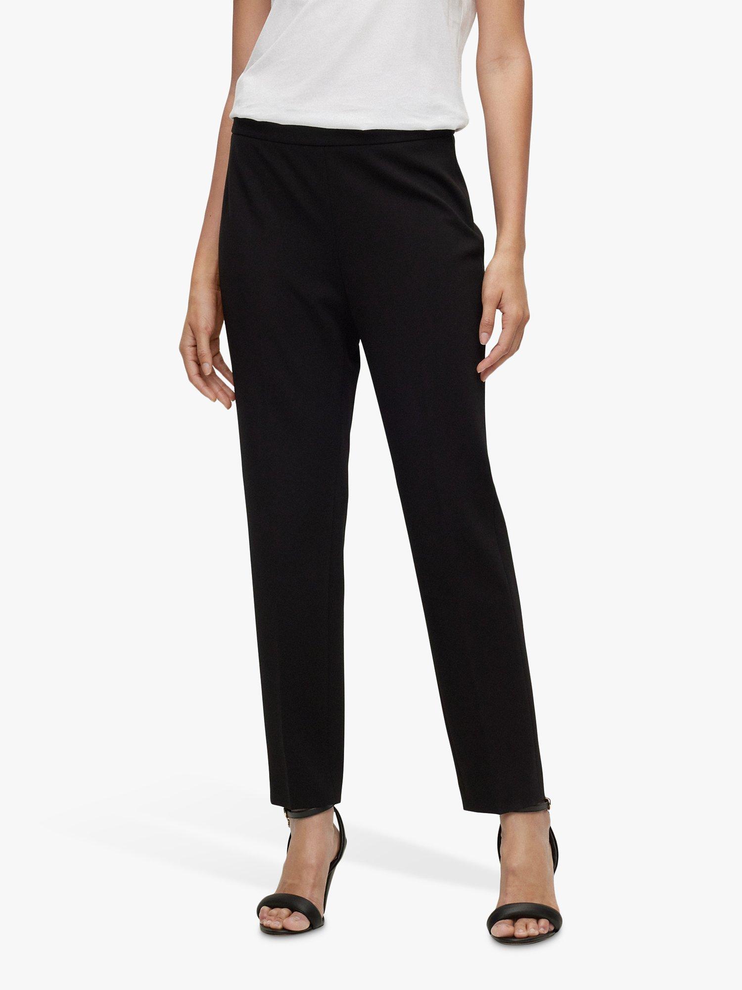 Product image 1 of 5, which shows BOSS Tilunara Regular Fit Trousers, Black, 4