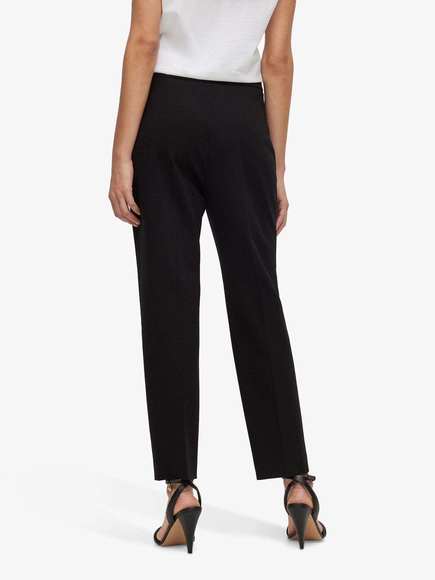 Product image 2 of 5, which shows BOSS Tilunara Regular Fit Trousers, Black, 4