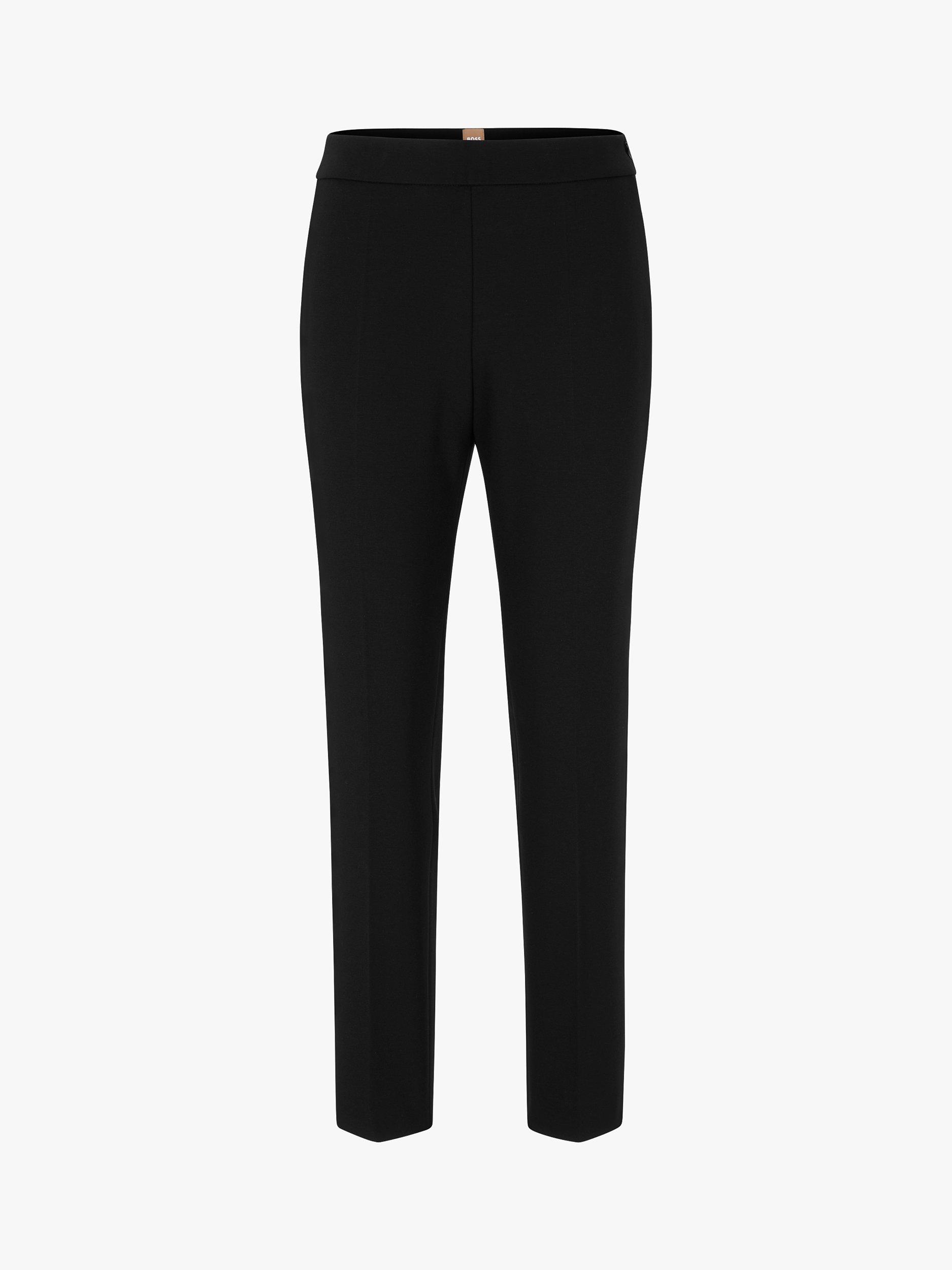 Product image 4 of 5, which shows BOSS Tilunara Regular Fit Trousers, Black, 4