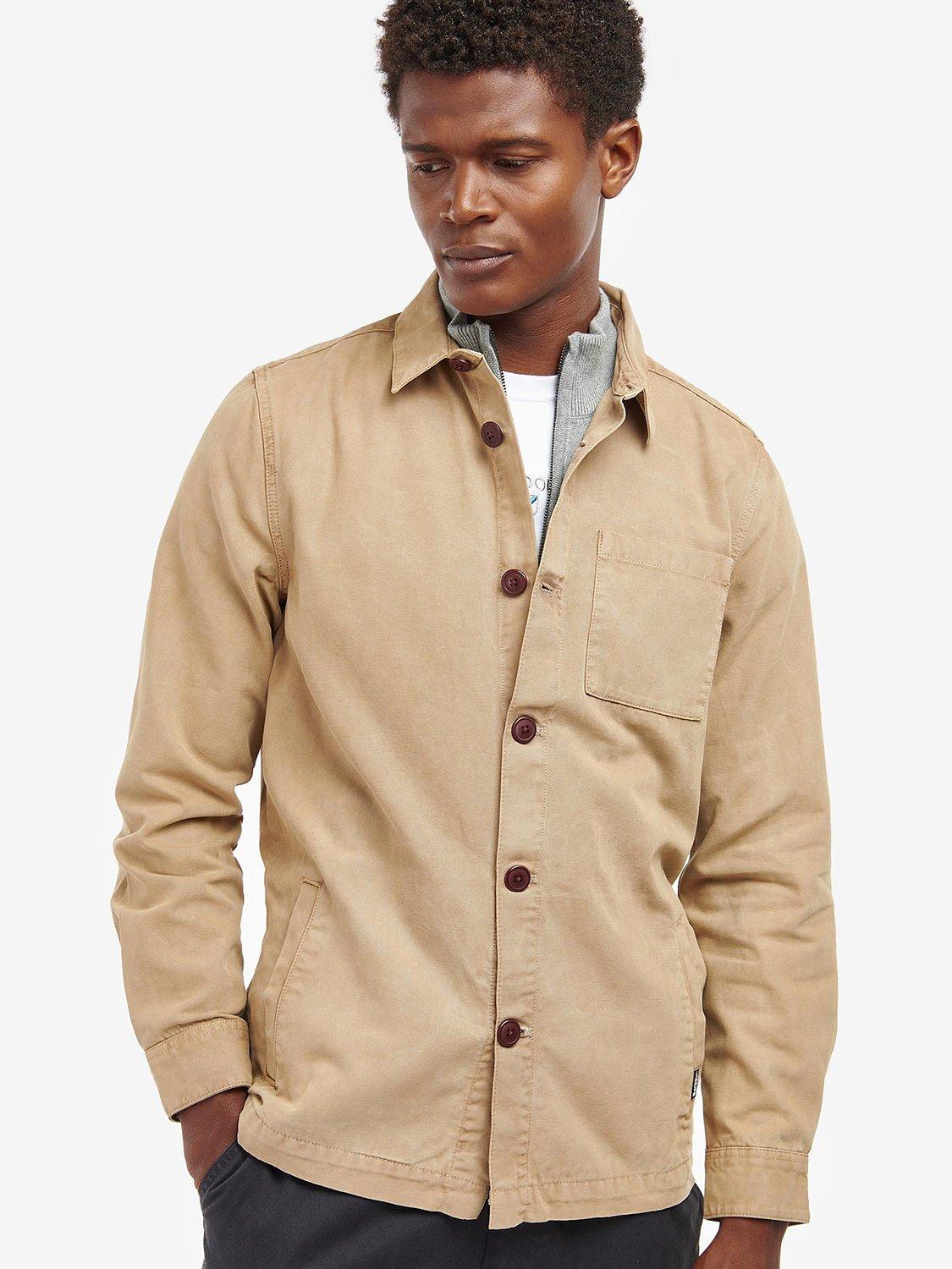 Barbour Washed Overshirt, Washed Stone