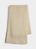 Sweaty Betty Soft Rib Knit Scarf, Pebble Beige