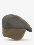 Barbour Burford Quilted Flat Cap, Olive