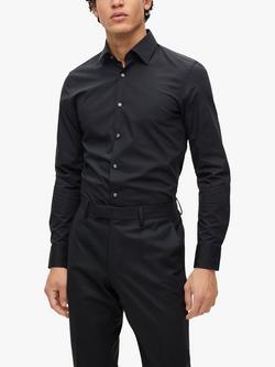 BOSS Hank Kent Slim Fit Shirt, Black