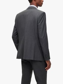 BOSS Huge Virgin Wool Slim Fit Suit Jacket - view 2, Dark Grey