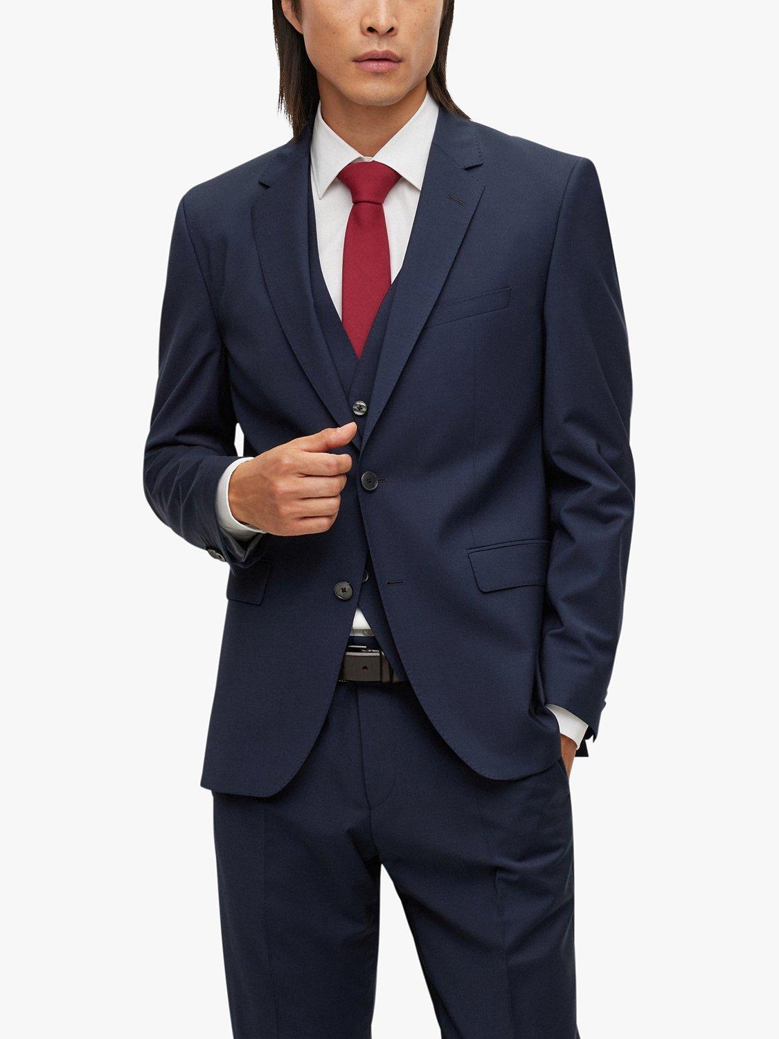 BOSS Jasper Wool Blend Suit Jacket, Dark Blue, 38