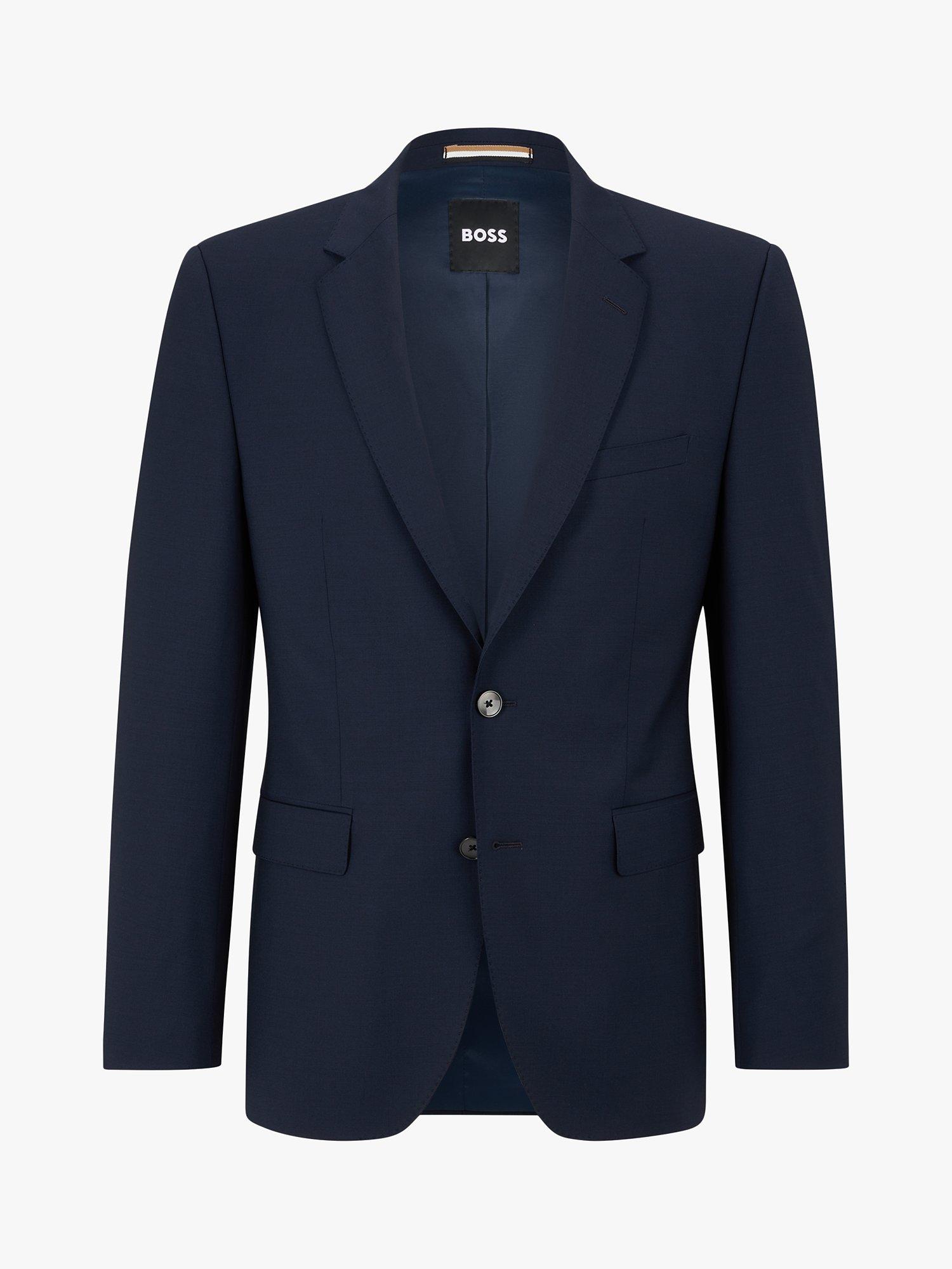 Product image 4 of 6, which shows BOSS Jasper Wool Blend Suit Jacket, Dark Blue, 50