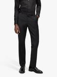 HUGO BOSS Leon Regular Fit Wool Blend Suit Trousers, Black