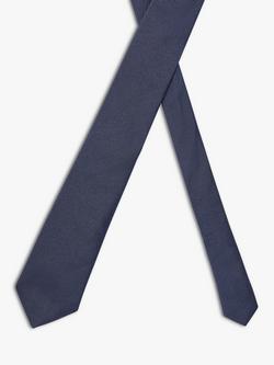 BOSS Silk Tie - view 2, Dark Blue