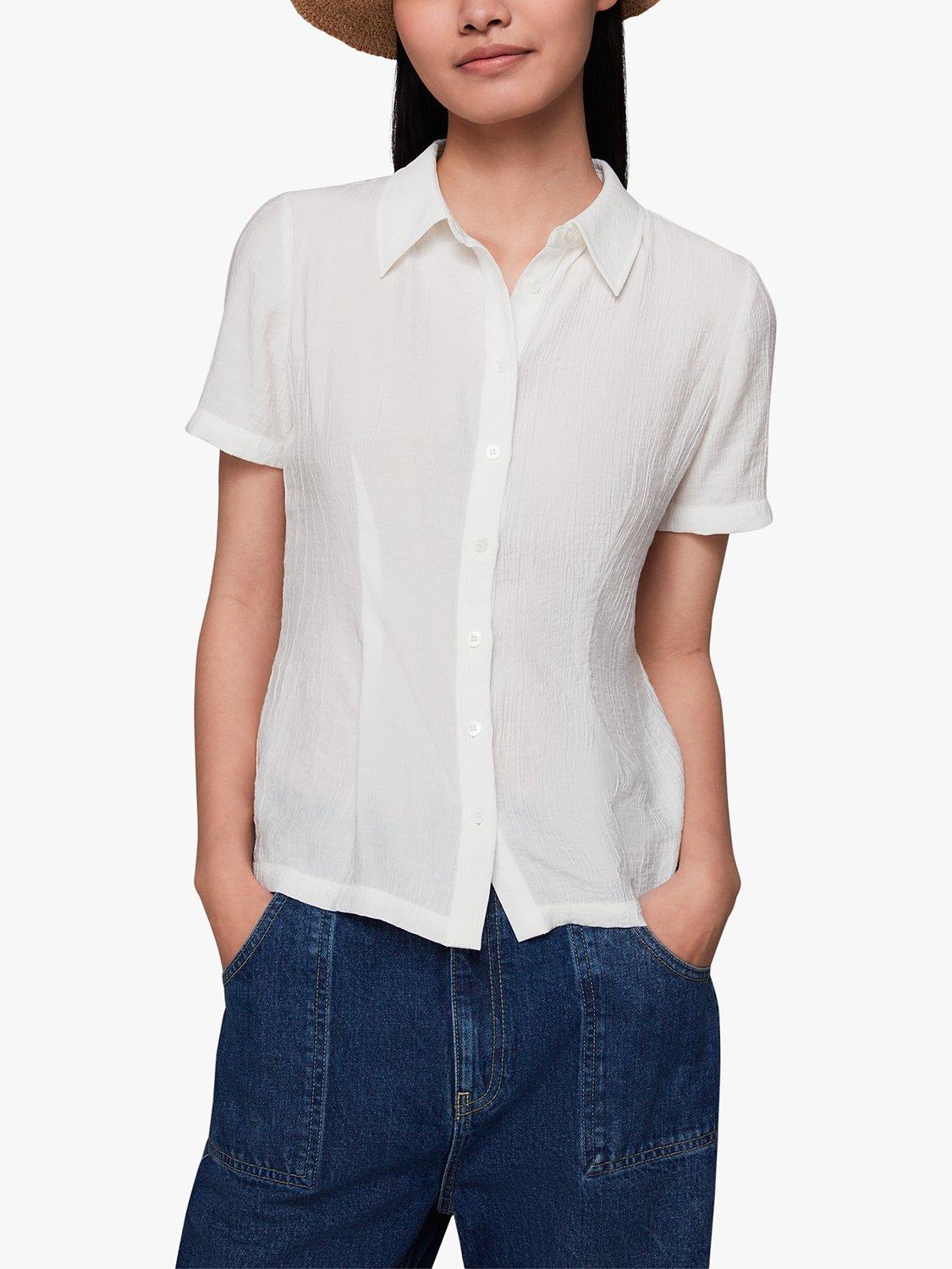 Whistles Square Neck T-Shirt, White