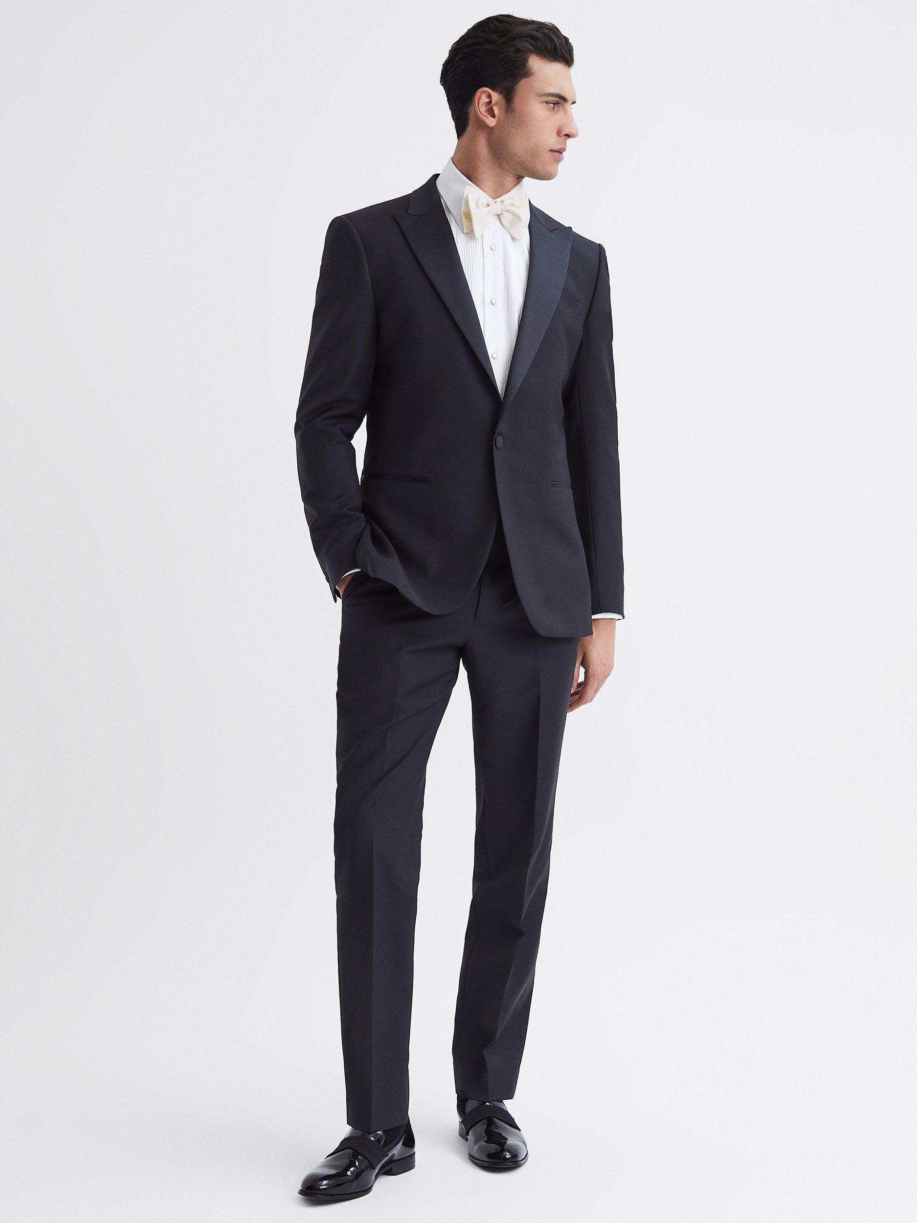 Product image 4 of 4, which shows Reiss Poker Suit Jacket, Navy, 36