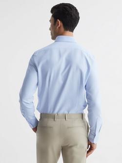Reiss Greenwich Long Sleeved Shirt, Soft Blue - view 2, Soft Blue