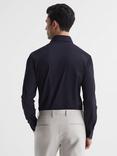 Reiss Voyager Slim Fit Travel Shirt, Navy