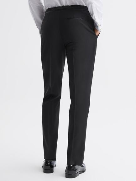 Reiss Poker Wool Blend Suit Trousers - view 2, Black