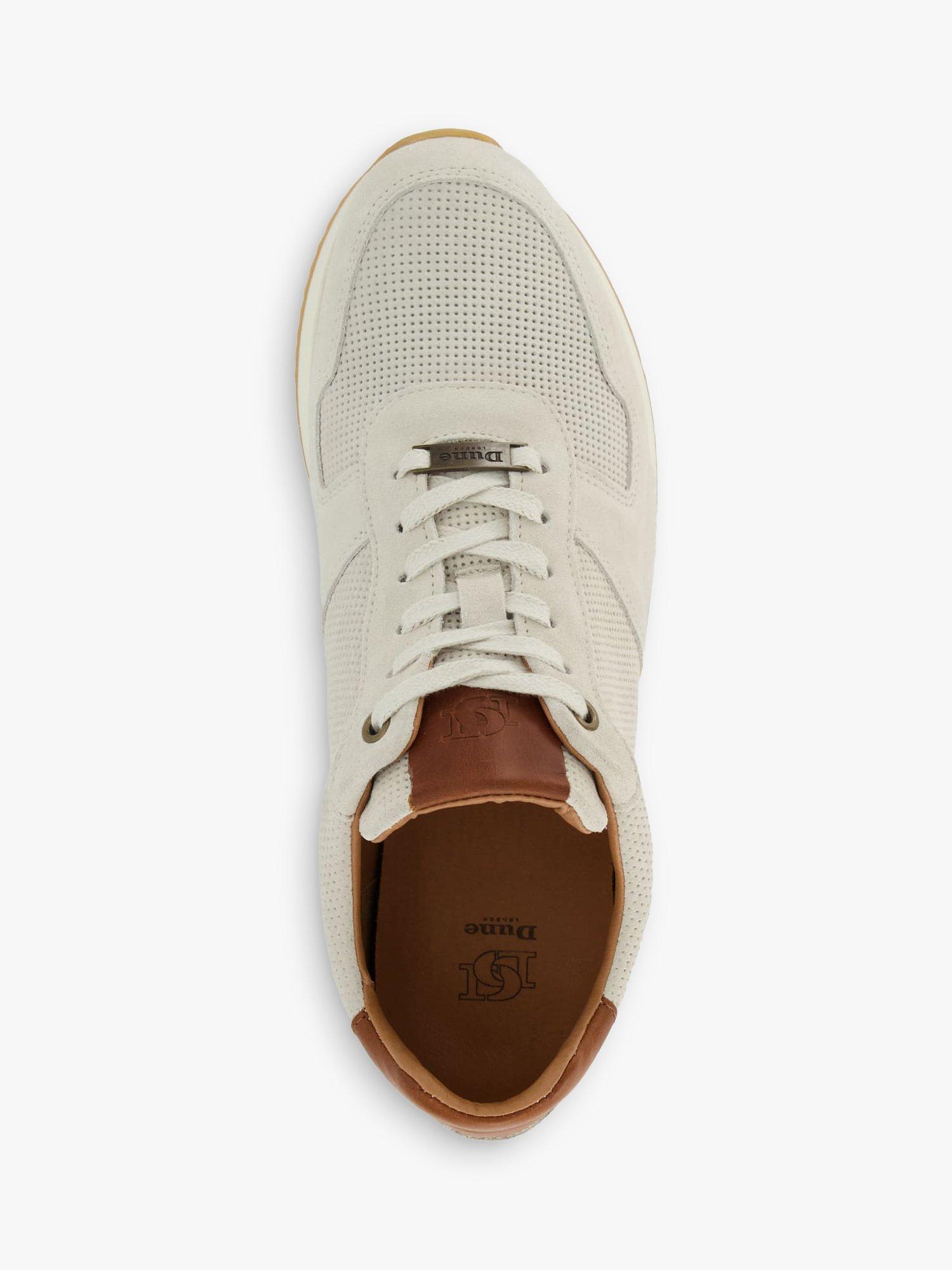 Dune Trilogy Suede Runner Trainers, Off White, EU43