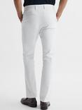 Reiss Pitch Slim Fit Stretch Cotton Chino Trousers, White